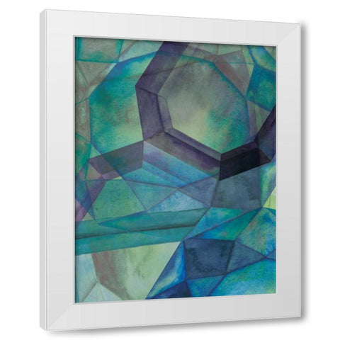 Gemstones III White Modern Wood Framed Art Print by Popp, Grace