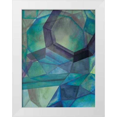Gemstones III White Modern Wood Framed Art Print by Popp, Grace