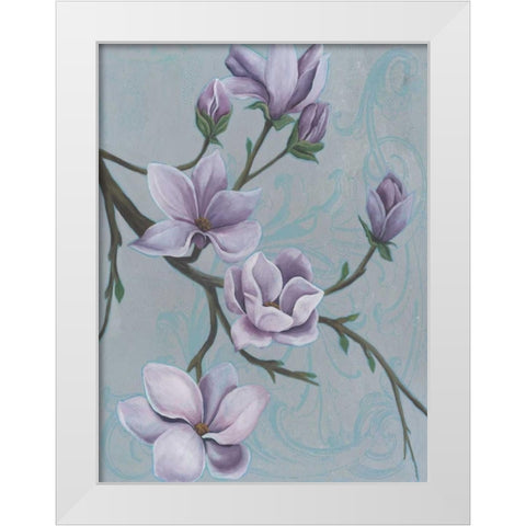 Branches of Magnolia II White Modern Wood Framed Art Print by Popp, Grace