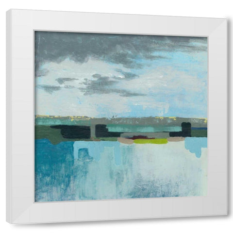 A Day at the Sea I White Modern Wood Framed Art Print by Popp, Grace