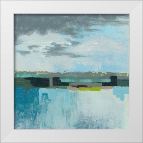 A Day at the Sea I White Modern Wood Framed Art Print by Popp, Grace