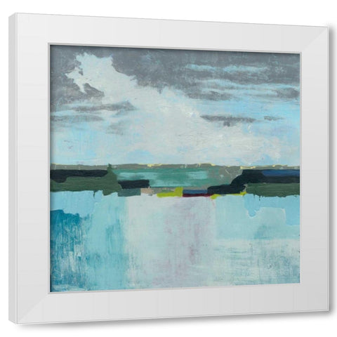 A Day at the Sea II White Modern Wood Framed Art Print by Popp, Grace