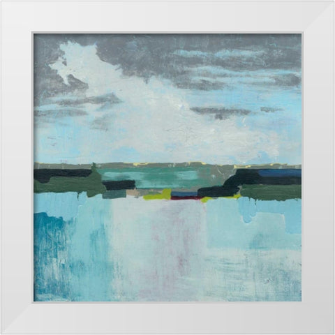 A Day at the Sea II White Modern Wood Framed Art Print by Popp, Grace