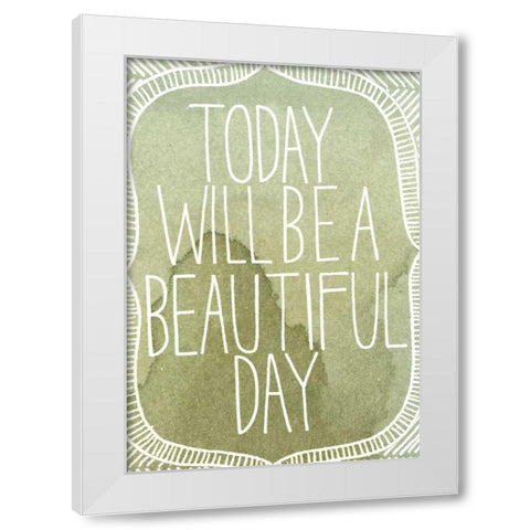 Inspired Watercolors II White Modern Wood Framed Art Print by Popp, Grace