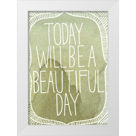 Inspired Watercolors II White Modern Wood Framed Art Print by Popp, Grace