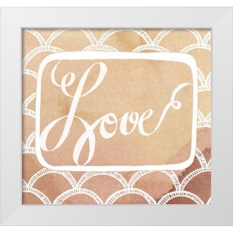 Inspired Watercolors III White Modern Wood Framed Art Print by Popp, Grace
