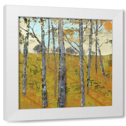 Thicket on the Hill II White Modern Wood Framed Art Print by Joy, Julie