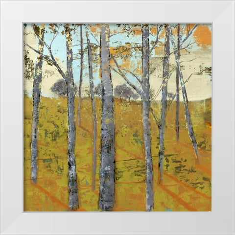 Thicket on the Hill II White Modern Wood Framed Art Print by Joy, Julie