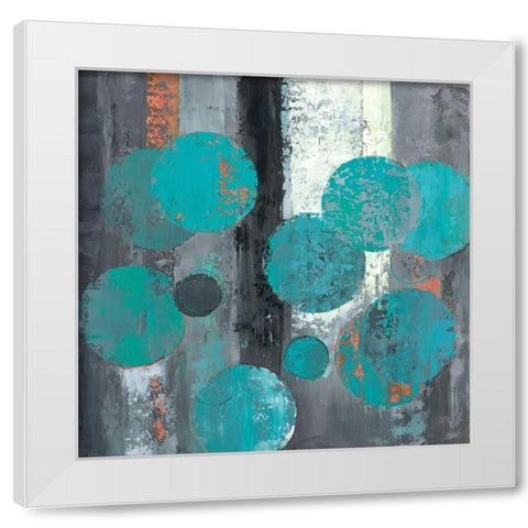 Spherical Flow II White Modern Wood Framed Art Print by Joy, Julie
