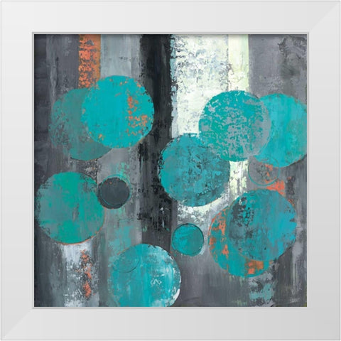 Spherical Flow II White Modern Wood Framed Art Print by Joy, Julie