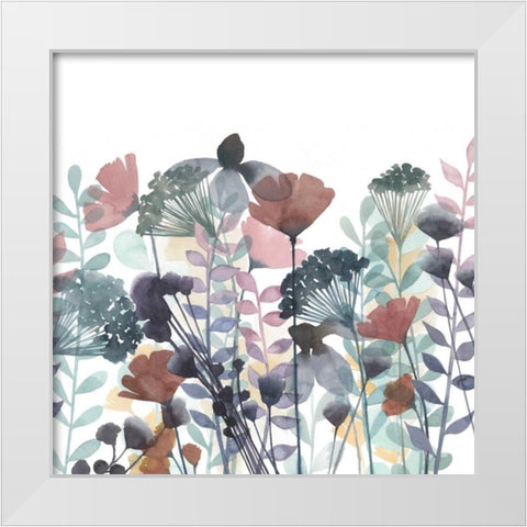 Winsome Flora I White Modern Wood Framed Art Print by Popp, Grace