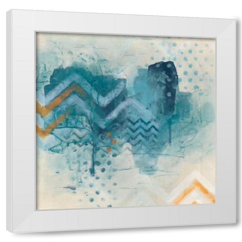 Watershed II White Modern Wood Framed Art Print by Vess, June Erica