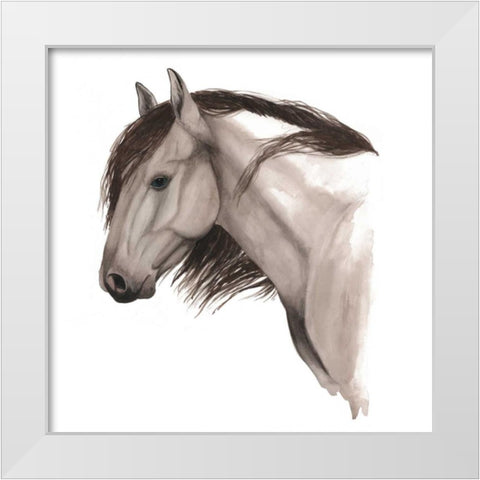 Wild Horse II White Modern Wood Framed Art Print by Popp, Grace