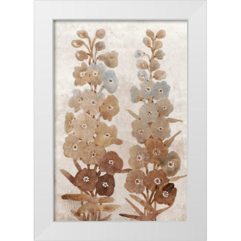Wildflower Branch II White Modern Wood Framed Art Print by OToole, Tim