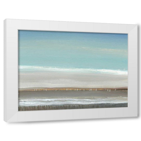 Distant Coast I White Modern Wood Framed Art Print by OToole, Tim
