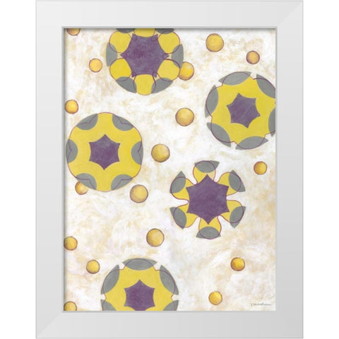 Canary Pop I White Modern Wood Framed Art Print by Lam, Vanna