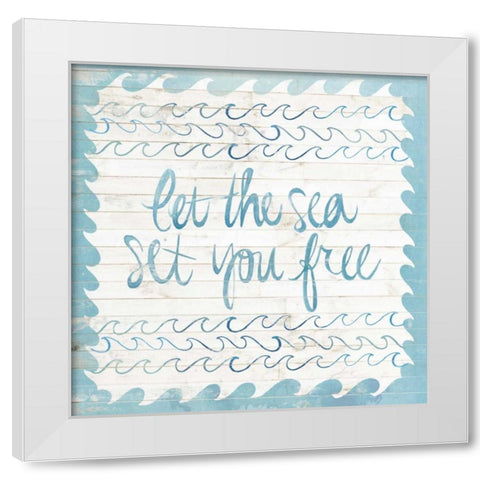 Coastal Inspire III White Modern Wood Framed Art Print by Popp, Grace