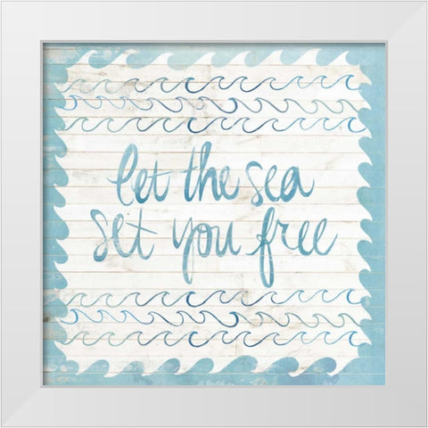 Coastal Inspire III White Modern Wood Framed Art Print by Popp, Grace