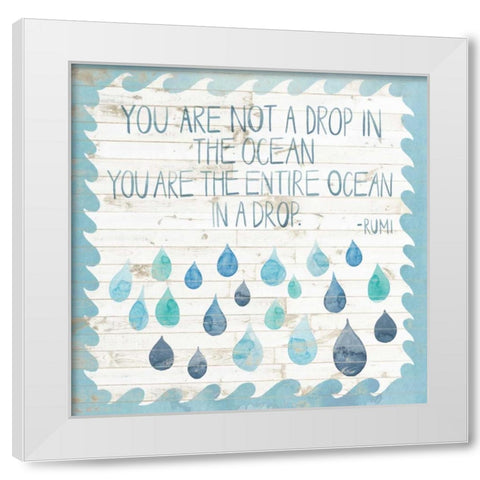 Coastal Inspire IV White Modern Wood Framed Art Print by Popp, Grace