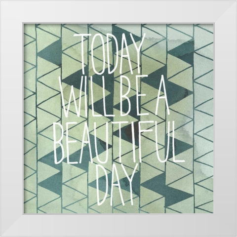 Arrow Typography I White Modern Wood Framed Art Print by Popp, Grace