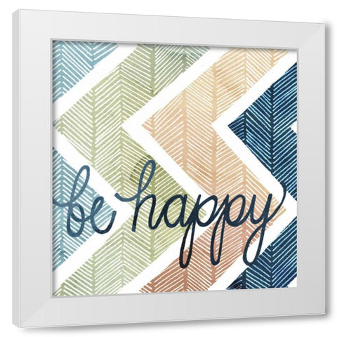 Arrow Typography II White Modern Wood Framed Art Print by Popp, Grace