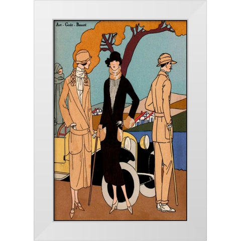 Vintage Couture IV White Modern Wood Framed Art Print by Unknown