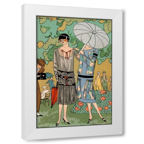 Vintage Couture VI White Modern Wood Framed Art Print by Unknown
