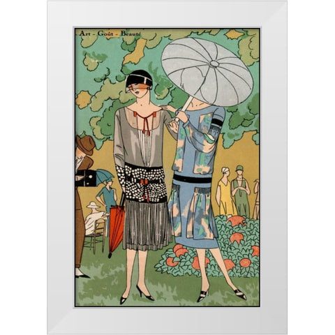 Vintage Couture VI White Modern Wood Framed Art Print by Unknown