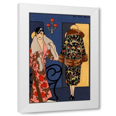 Vintage Couture XI White Modern Wood Framed Art Print by Unknown