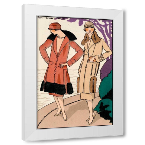 Vintage Couture XII White Modern Wood Framed Art Print by Unknown