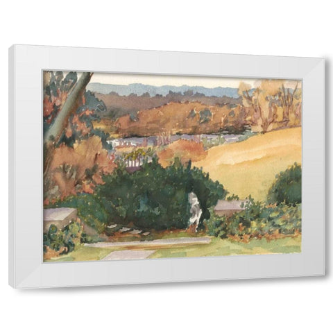 Watercolor Garden III White Modern Wood Framed Art Print by Miller, Dianne