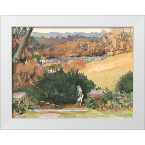Watercolor Garden III White Modern Wood Framed Art Print by Miller, Dianne