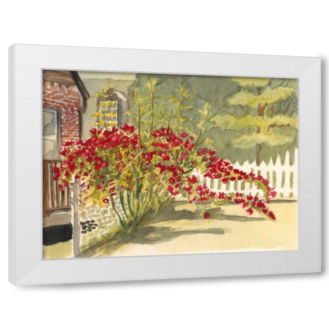 Watercolor Garden VI White Modern Wood Framed Art Print by Miller, Dianne