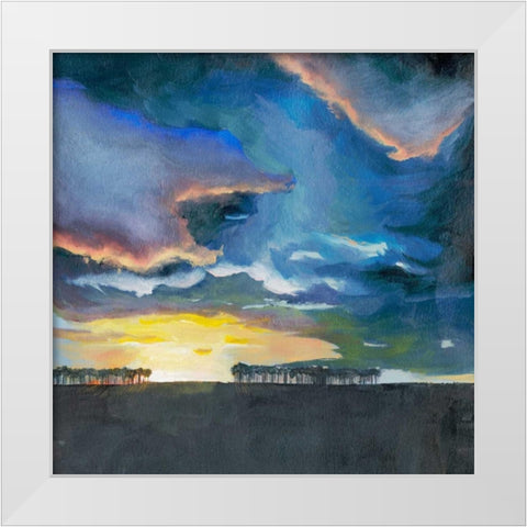 Vivid Sunset II White Modern Wood Framed Art Print by Popp, Grace