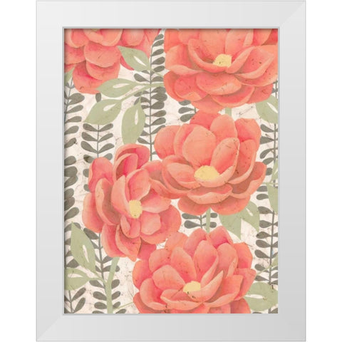 Summer Gardens I White Modern Wood Framed Art Print by Popp, Grace