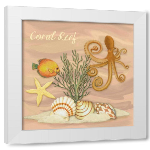 Coastal Scene I White Modern Wood Framed Art Print by Ditzian, Sue