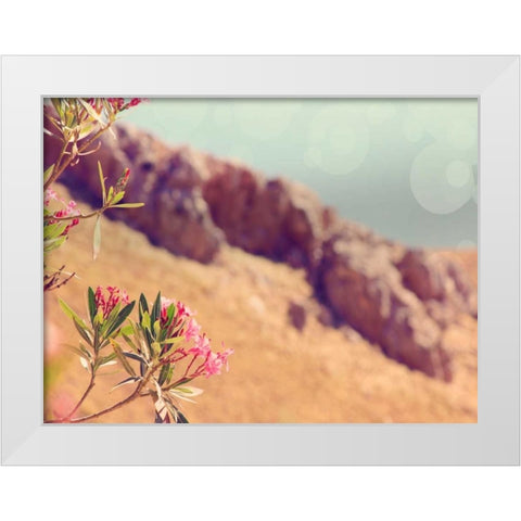 Flowers in Paradise I White Modern Wood Framed Art Print by Coomes, Sylvia
