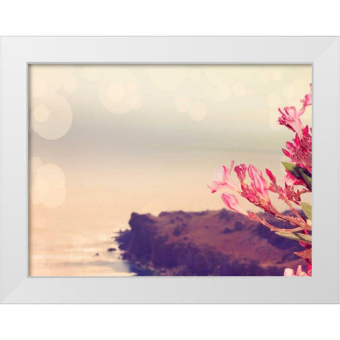 Flowers in Paradise III White Modern Wood Framed Art Print by Coomes, Sylvia