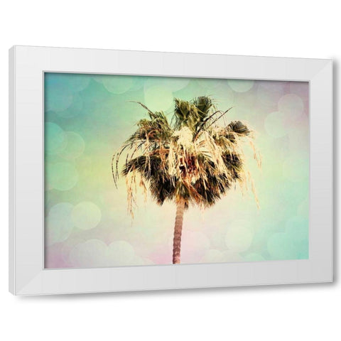 Palm Trees III White Modern Wood Framed Art Print by Coomes, Sylvia