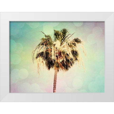 Palm Trees III White Modern Wood Framed Art Print by Coomes, Sylvia