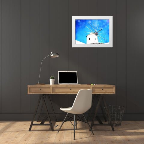 Santorini II White Modern Wood Framed Art Print by Coomes, Sylvia