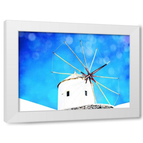 Santorini II White Modern Wood Framed Art Print by Coomes, Sylvia