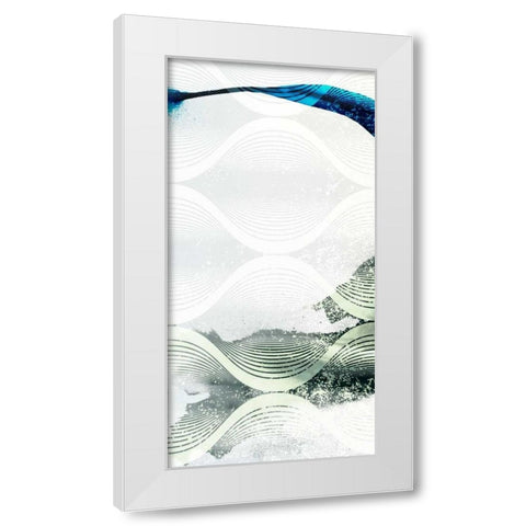Minimal Wave I White Modern Wood Framed Art Print by Jasper, Sisa