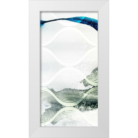 Minimal Wave I White Modern Wood Framed Art Print by Jasper, Sisa