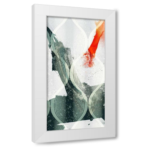 Minimal Wave II White Modern Wood Framed Art Print by Jasper, Sisa