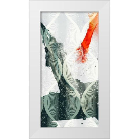Minimal Wave II White Modern Wood Framed Art Print by Jasper, Sisa