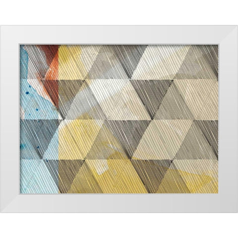 Geo Now Sketch I White Modern Wood Framed Art Print by Jasper, Sisa