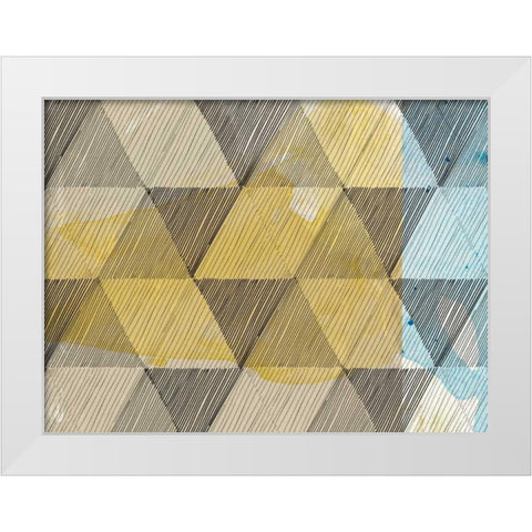Geo Now Sketch II White Modern Wood Framed Art Print by Jasper, Sisa