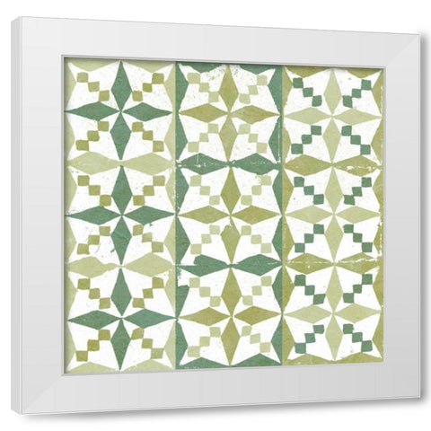 Connection IV White Modern Wood Framed Art Print by Saunders, Alonzo