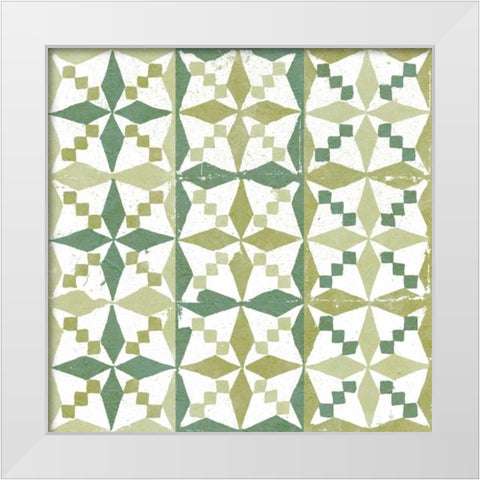 Connection IV White Modern Wood Framed Art Print by Saunders, Alonzo